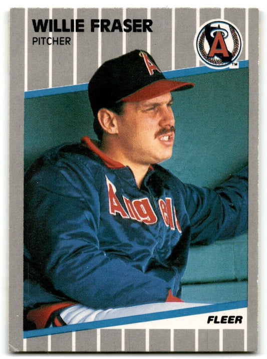 1989 Fleer Willie Fraser California Angels #478