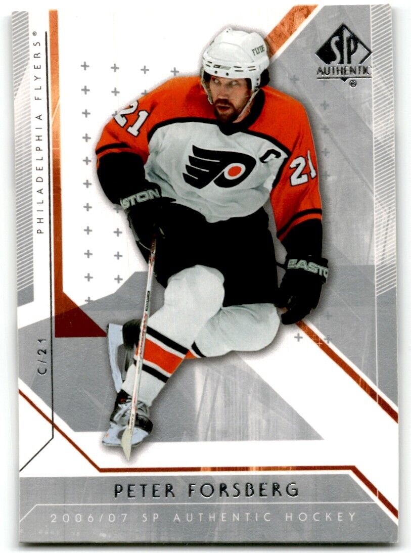 2006-07 SP Authentic Peter Forsberg Philadelphia Flyers #28