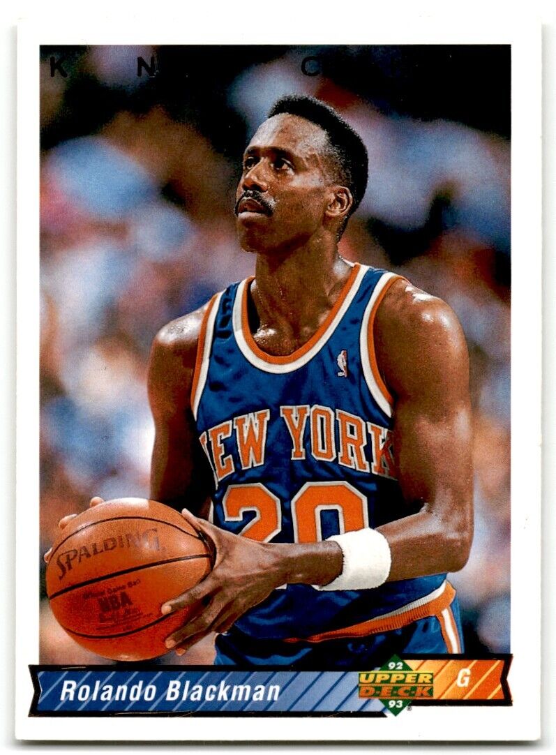 1992-93 Upper Deck Rolando Blackman New York Knicks #321