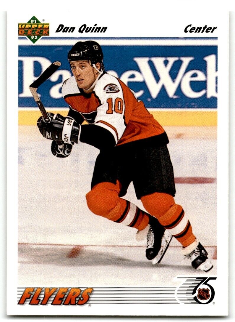 1991-92 Upper Deck Dan Quinn Philadelphia Flyers #563