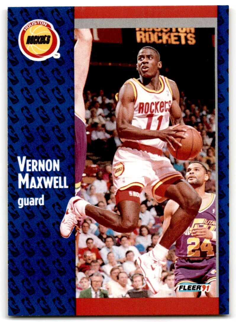 1991-92 Fleer Vernon Maxwell Houston Rockets #76