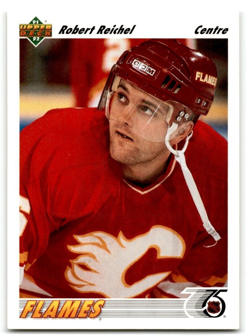 1991-92 Upper Deck French Robert Reichel Calgary Flames #223