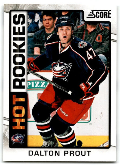 2012-13 Score Hot Rookie Dalton Prout Rookie Columbus Blue Jackets #530