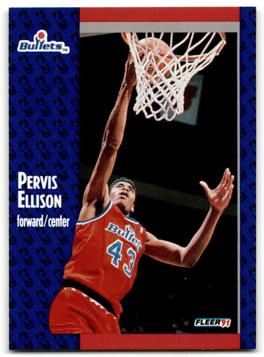 1991-92 Fleer Pervis Ellison Washington Bullets #205