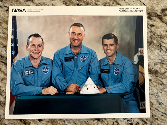 Apollo 1 astronauts crew official litho