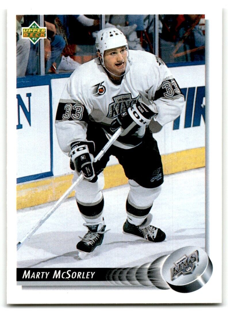 1992-93 Upper Deck Marty McSorley Los Angeles Kings #322