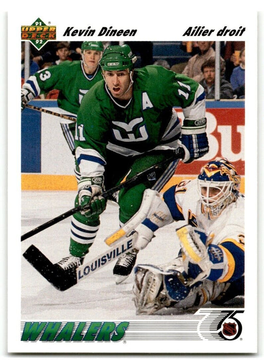 1991-92 Upper Deck French Kevin Dineen Hartford Whalers #105