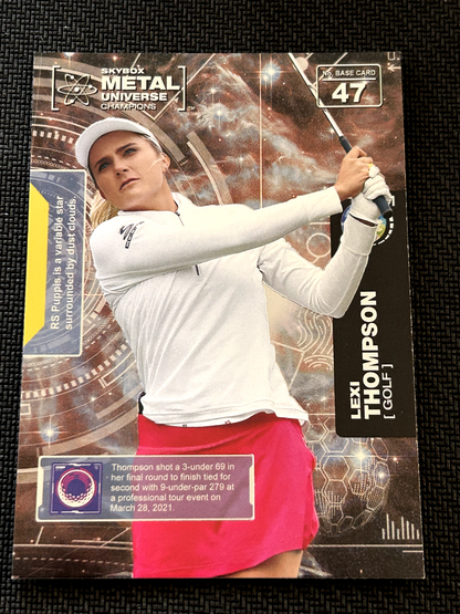 Lexi Thompson 2021 Skybox Metal Universe Champions #47