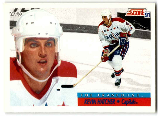 1991-92 Score Canadian Bilingual Kevin Hatcher Washington Capitals #370