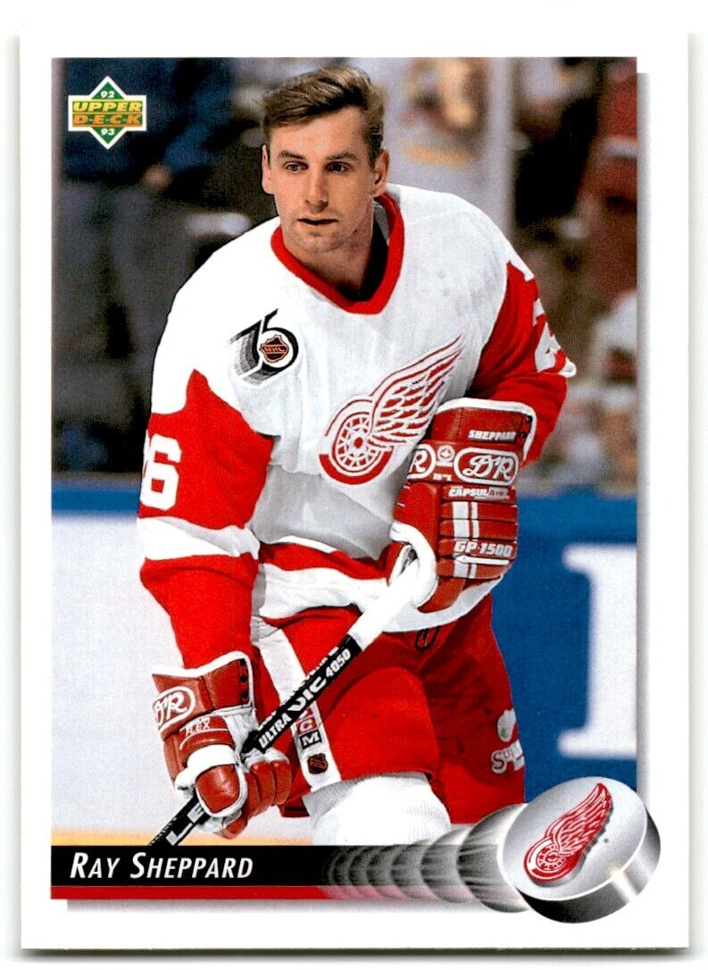 1992-93 Upper Deck Ray Sheppard Detroit Red Wings #296