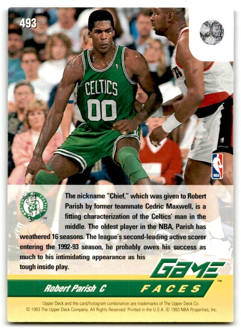 1992-93 Upper Deck Robert Parish Boston Celtics #493