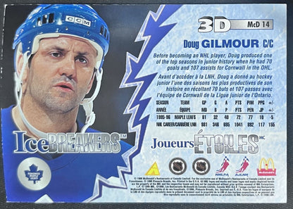 1996-97 Pinnacle McDonald's 3D Ice Breakers Doug Gilmour Toronto Maple Leafs