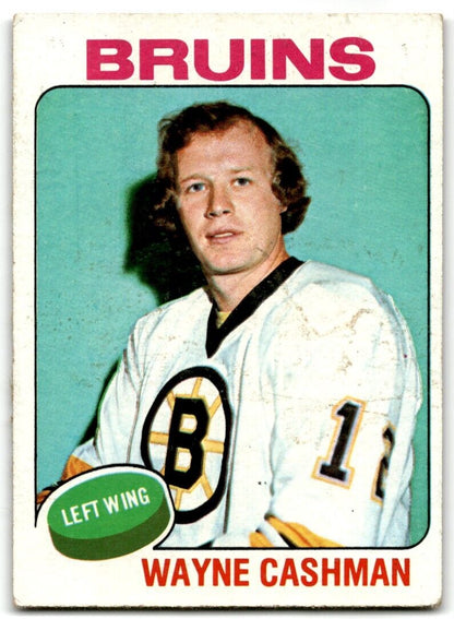 1975-76 Topps Wayne Cashman Boston Bruins #63