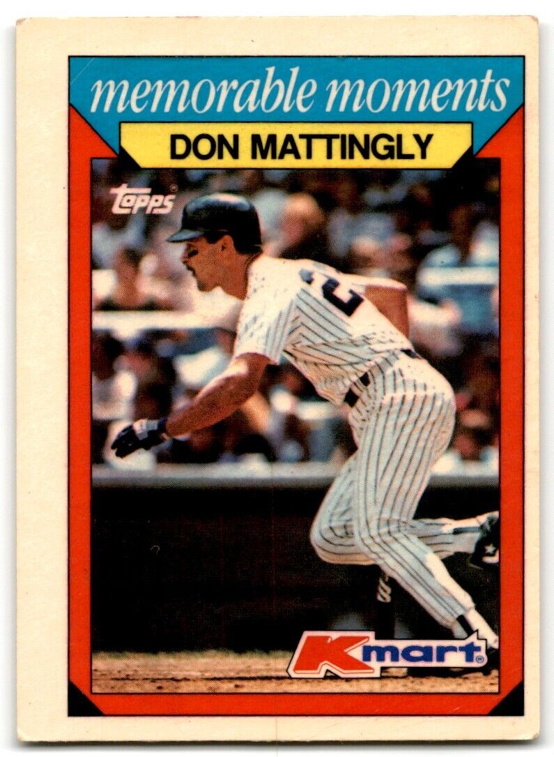 1988 Topps Kmart Memorable Moments Don Mattingly New York Yankees #15