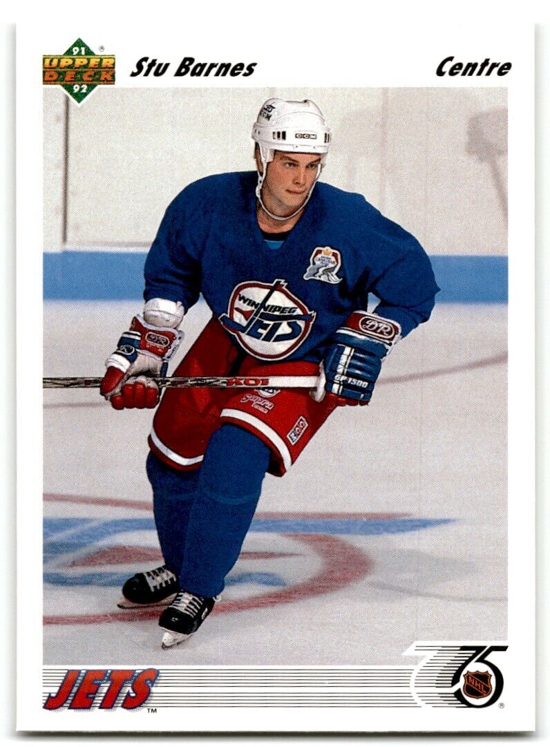 1991-92 Upper Deck French Stu Barnes Winnipeg Jets #53