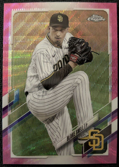 2021 Topps Chrome Update pink Blake Snell San Diego Padres #USC45 Parallel