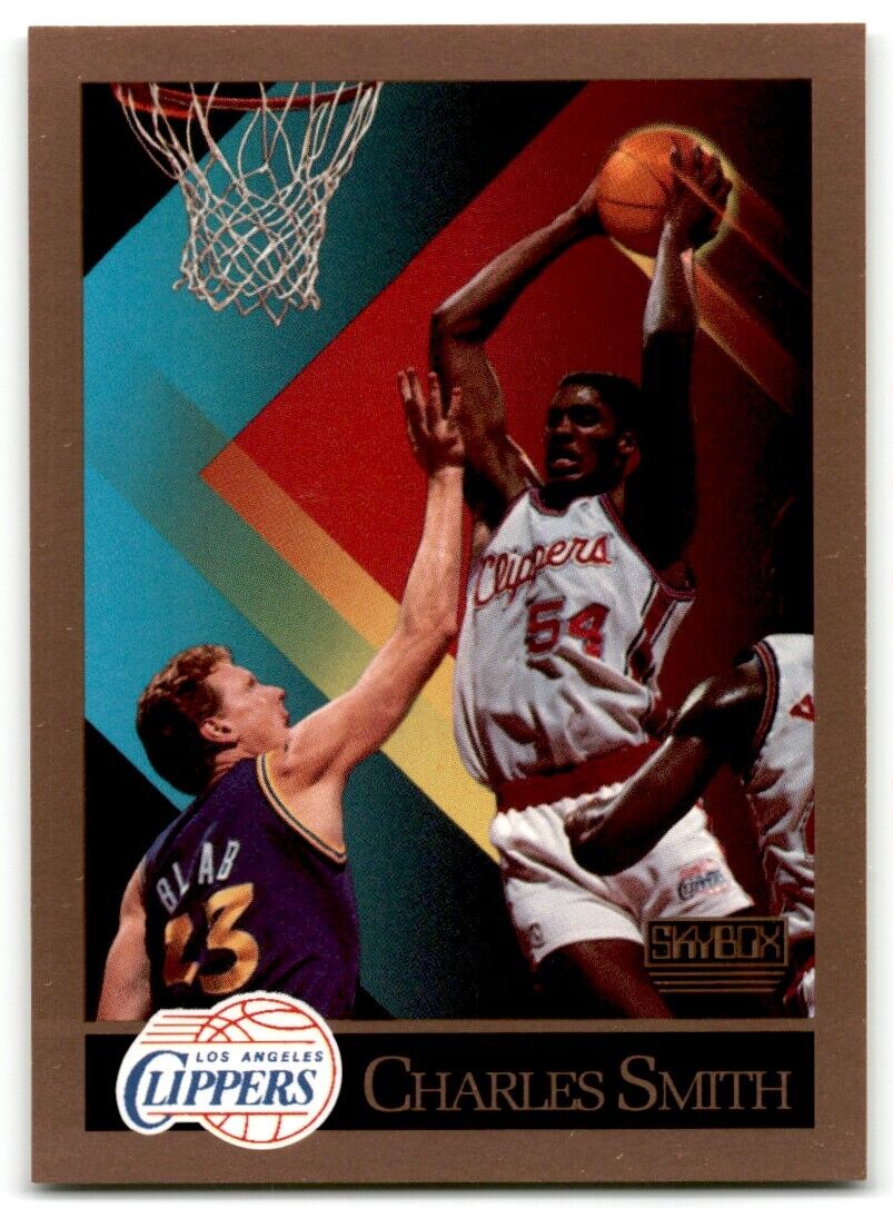 1990-91 SkyBox Charles Smith Los Angeles Clippers #132