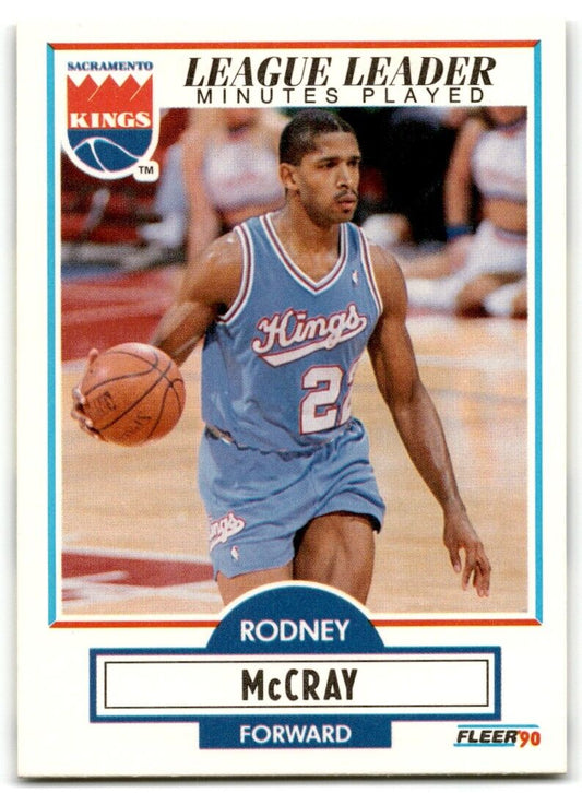 1990-91 Fleer Rodney McCray Sacramento Kings #165