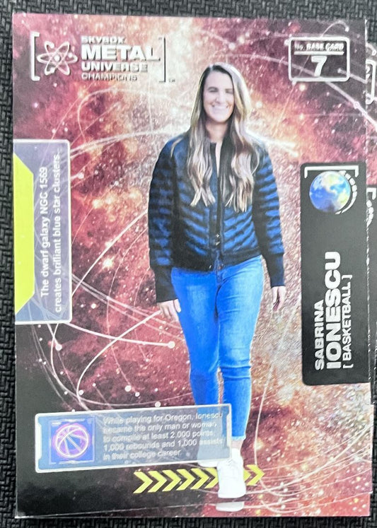 2021-22 Skybox Metal Universe Champion Sabrina Ionescu Rookie #7