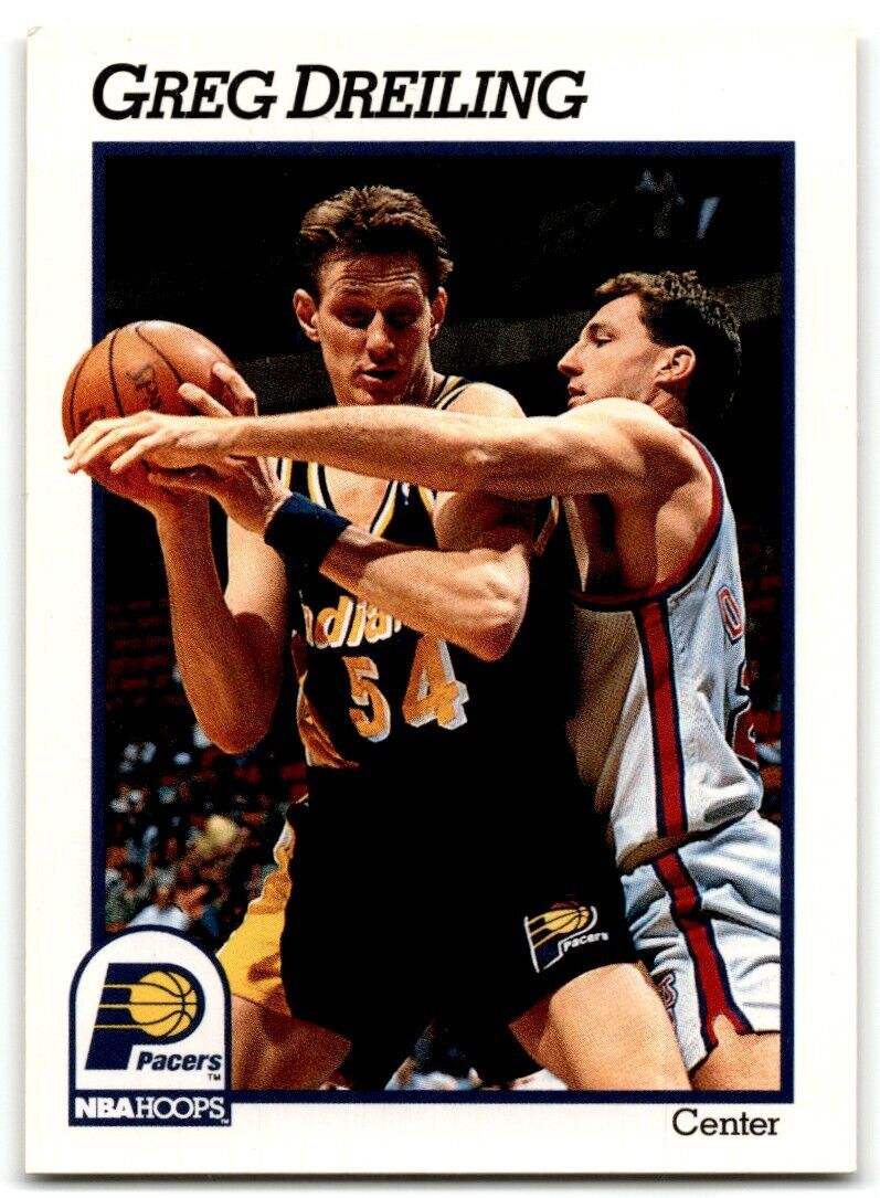 1991-92 Hoops Greg Dreiling Indiana Pacers #372