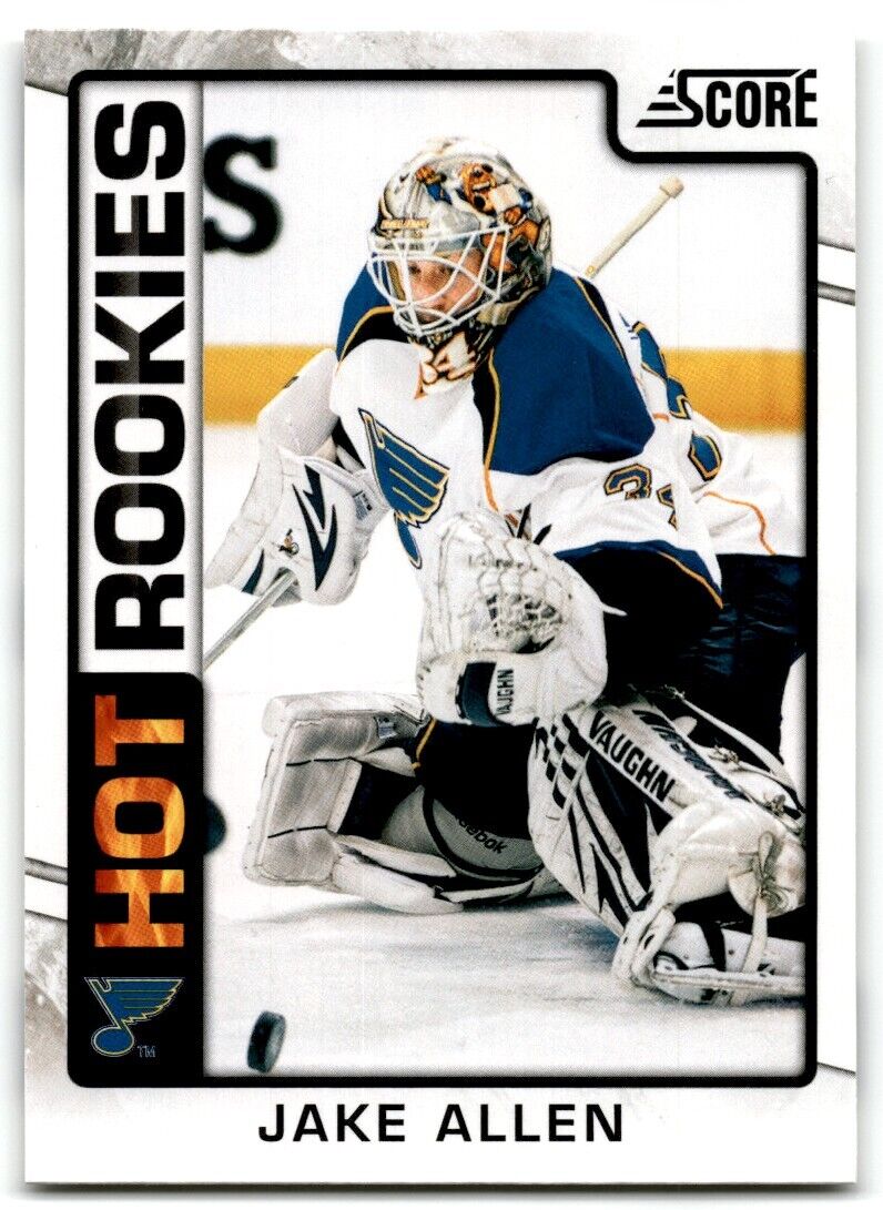 2012-13 Score Hot Rookies Jake Allen Rookie St. Louis Blues #544