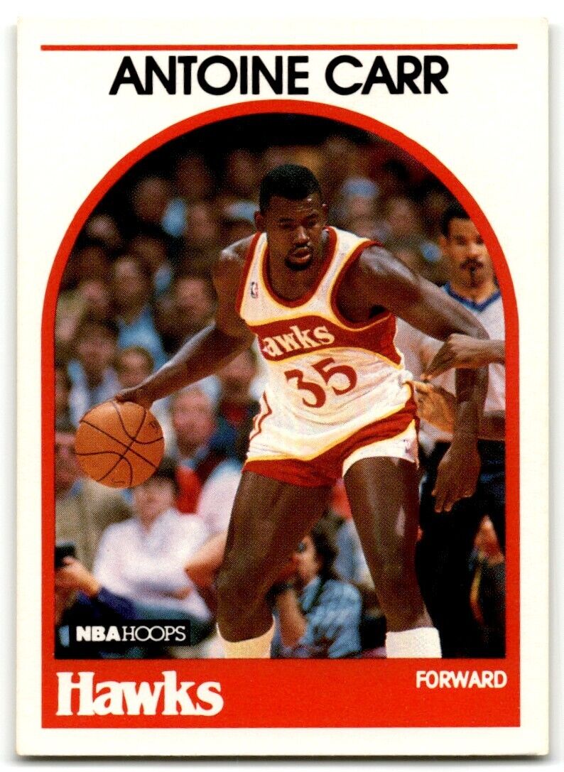 1989-90 Hoops Antoine Carr Atlanta Hawks #278