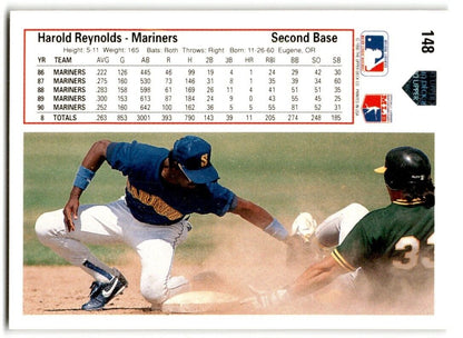 1991 Upper Deck Harold Reynolds Seattle Mariners #148