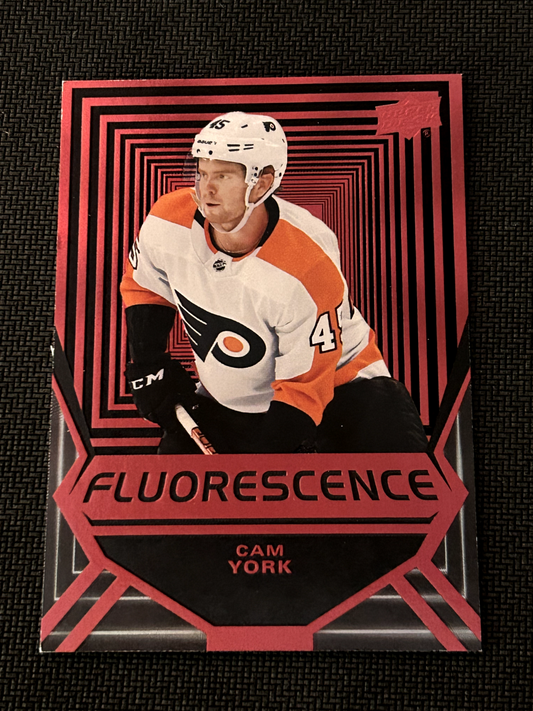 Cam York  2021 Upper Deck  Fluorescence Red Philadelphia Flyers #FL-29