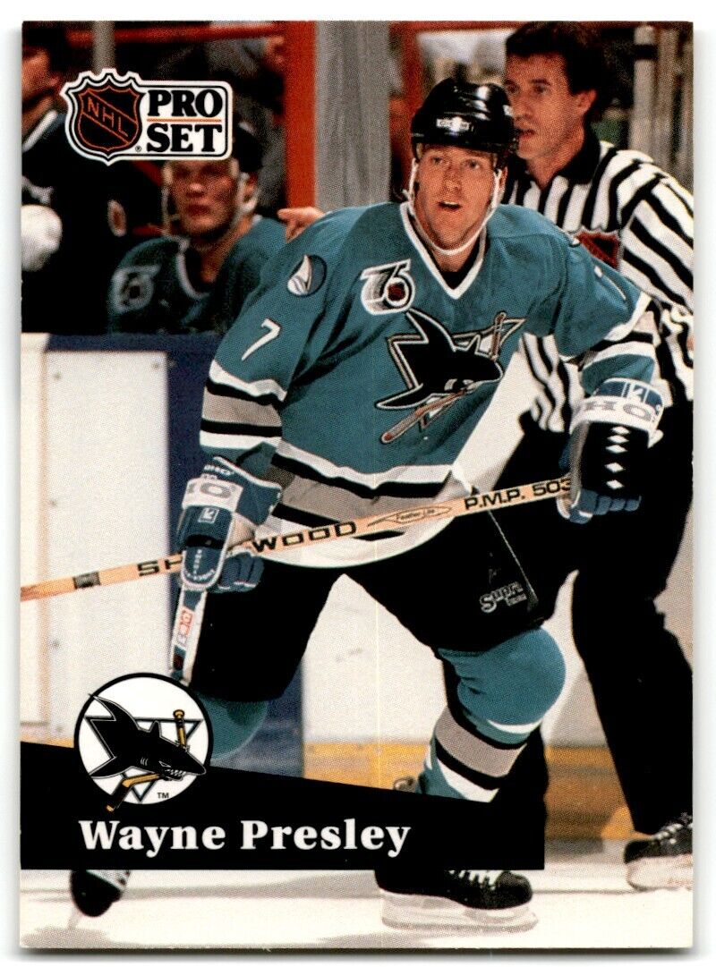 1991-92 Pro Set Wayne Presley San Jose Sharks #488