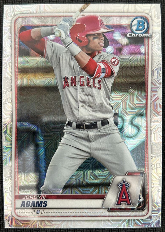 2020 Bowman Chrome Prospects Mojo Jordyn Adams Los Angeles Angels #BCP-15