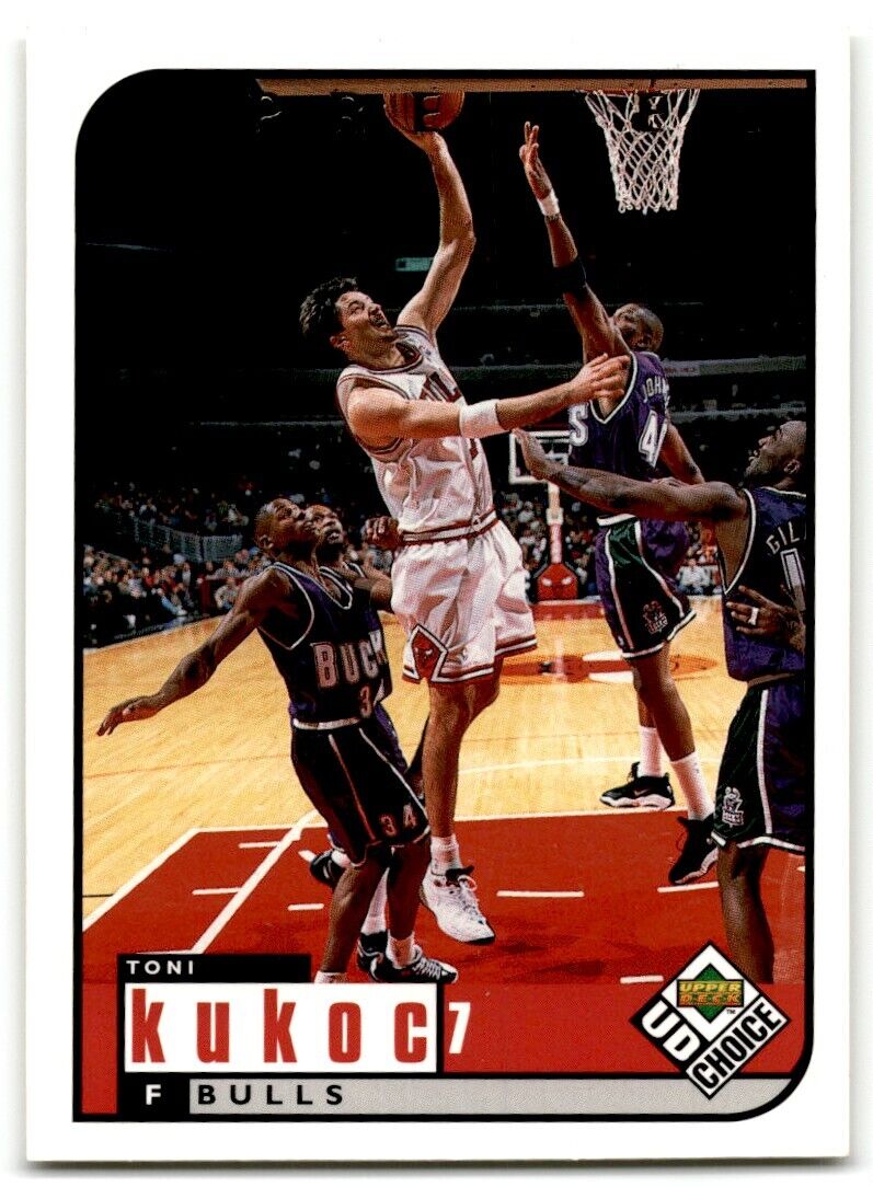 1999-00 Upper Deck UD Choice Toni Kukoc Chicago Bulls #18 Metal