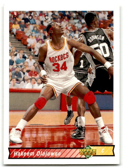 1992-93 Upper Deck European (French) Hakeem Olajuwon Houston Rockets #168