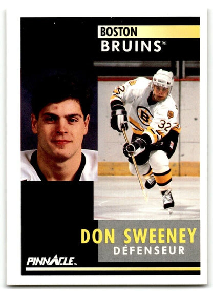 1991-92 Pinnacle Don Sweeney Boston Bruins #419