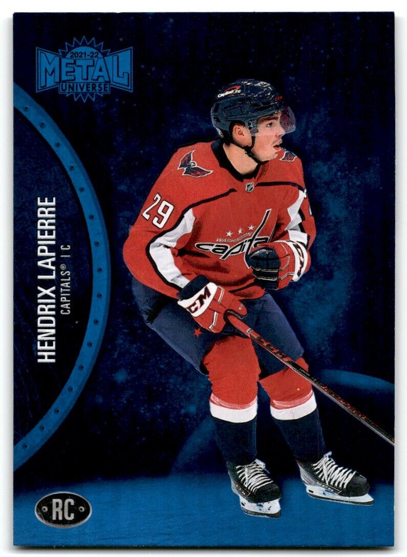 2021-22 Skybox Metal Universe Hendrix Lapierre Rookie Washington Capitals #181