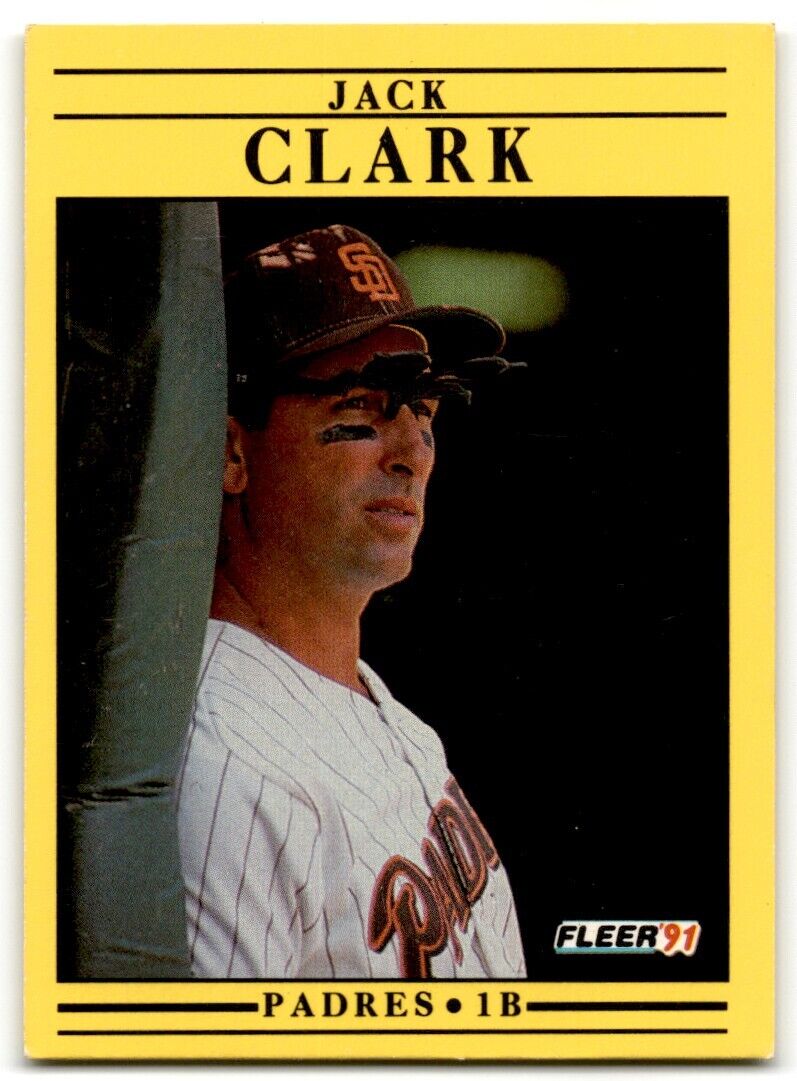 1991 Fleer Jack Clark San Diego Padres #526