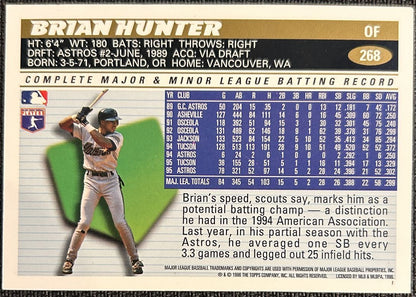 1996 Topps Brian Hunter Houston Astros #268