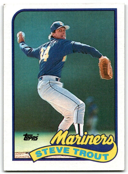 1989 Topps Steve Trout Seattle Mariners #54