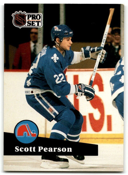 1991-92 Pro Set French Scott Pearson Quebec Nordiques #208