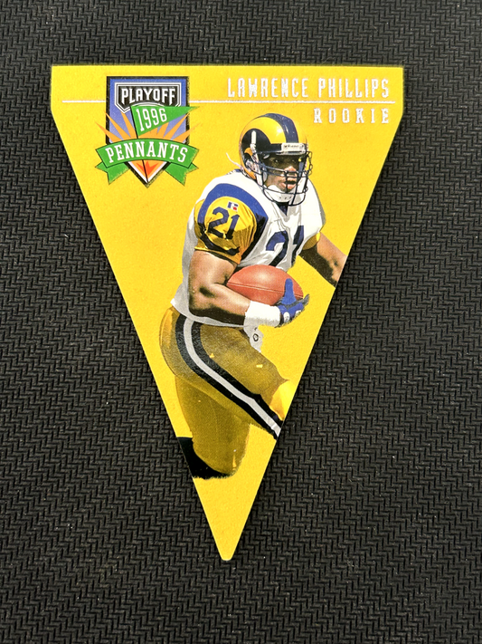 1996 Playoff Contenders #25 Lawrence Phillips Pennants St. Louis Rams RC Rookie