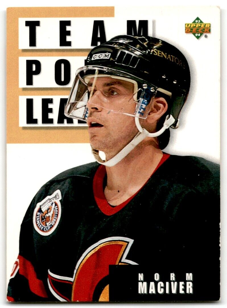 1993-94 Upper Deck Norm Maciver Ottawa Senators #299