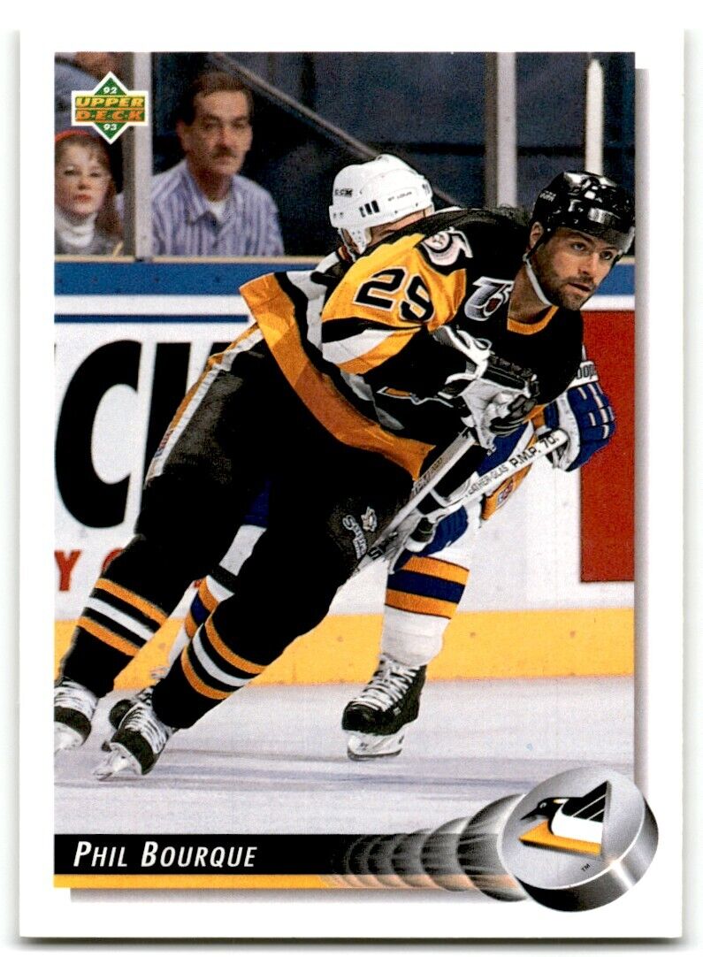 1992-93 Upper Deck Phil Bourque Pittsburgh Penguins #141