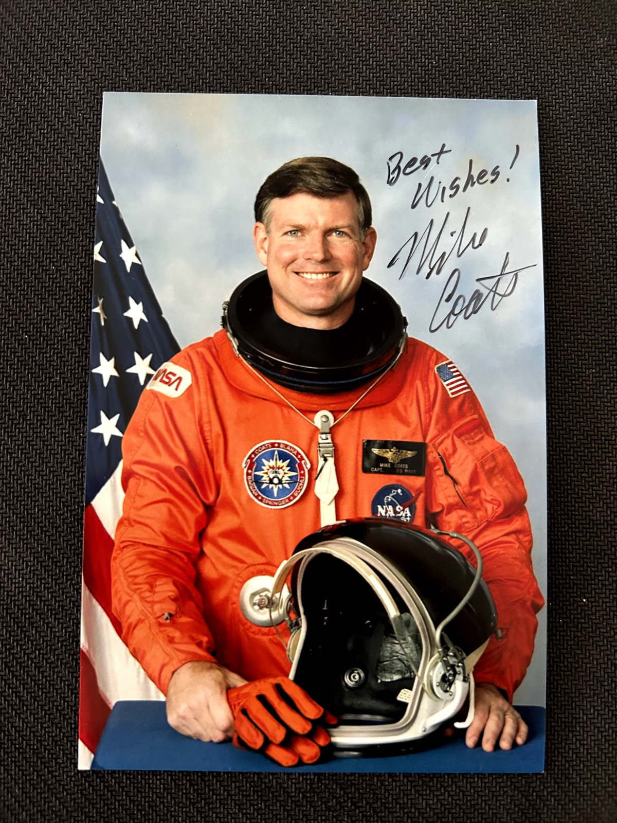 NASA Astronaut MICHAEL COATS Authentic Hand Signed Autograph 5X7