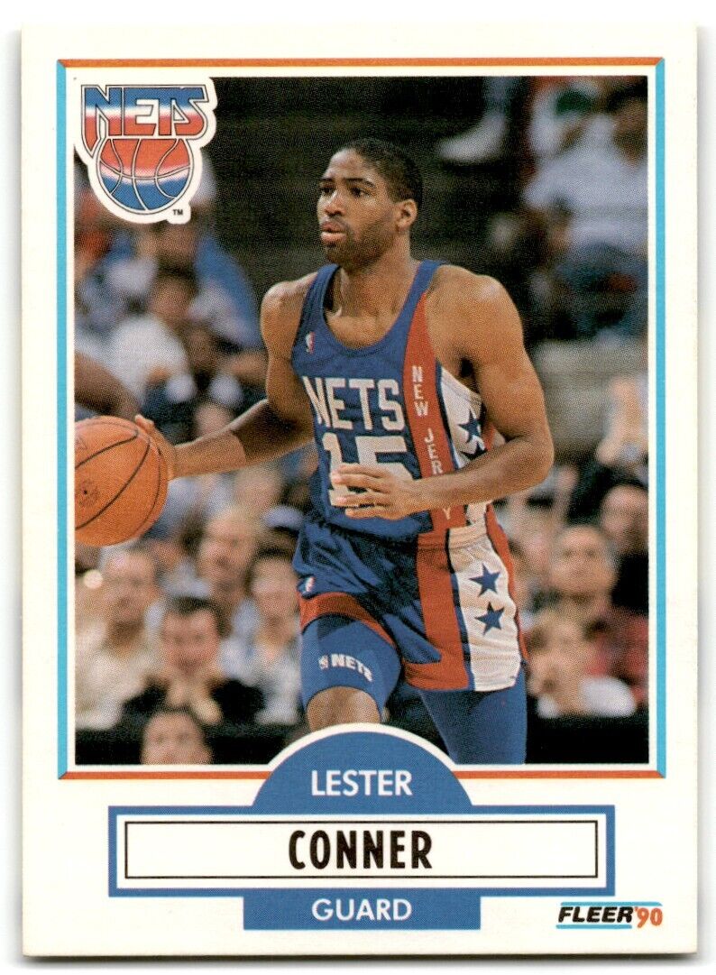 1990-91 Fleer Lester Conner New Jersey Nets #119