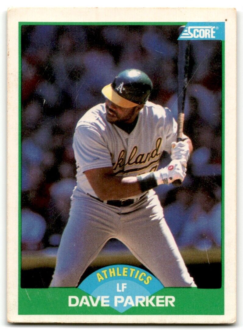 1989 Score Dave Parker Oakland Athletics #108