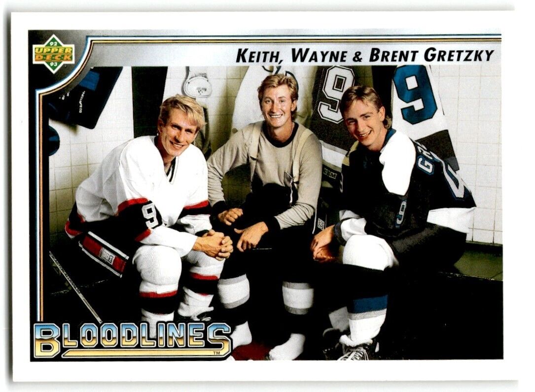 1992-93 Upper Deck Keith Gretzky/Wayne Gretzky/Brent Gretzky San Diego Gulls/Los