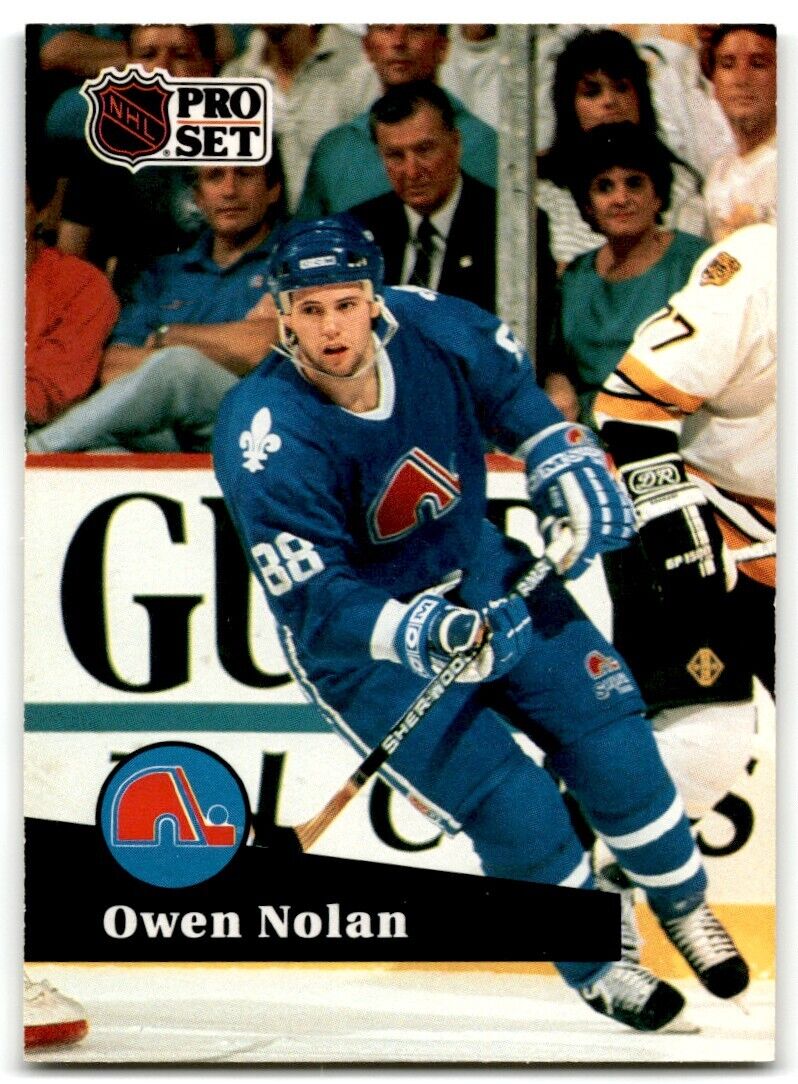 1991-92 Pro Set Owen Nolan Quebec Nordiques #196