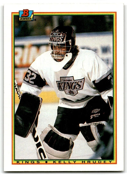 1990-91 Bowman Kelly Hrudey Los Angeles Kings #144