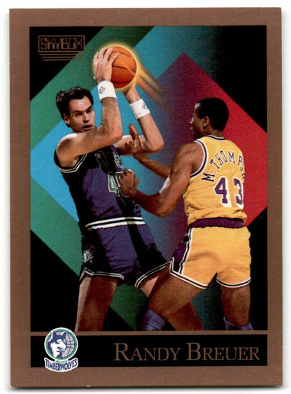 1990-91 SkyBox Randy Breuer Minnesota Timberwolves #167