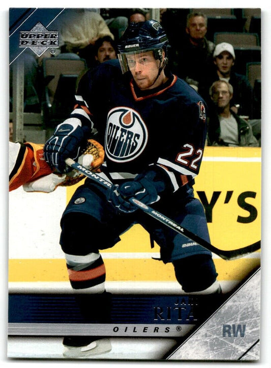 2005-06 Upper Deck Jani Rita Edmonton Oilers #326