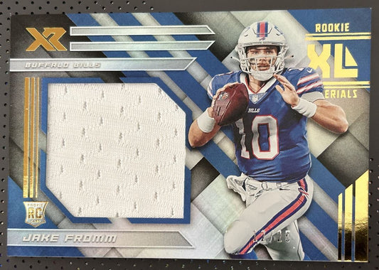 2020 Panini XR Rookie XL Materials Jake Fromm Rookie Buffalo Bills #RXM-8